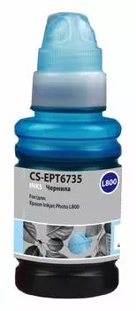 Чернила Cactus CS-EPT6735 T6735 светло-голубой фл. 100мл для Epson L800/L810/L850/L1800