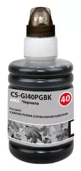 Чернила Cactus CS-GI40PGBK черный фл. 140мл для Canon Pixma G5040/G6040/GM2040