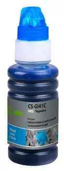 Чернила Cactus CS-GI41C GI-41 C голубой фл. 70мл для Canon PIXMA G1420/G2420/G2460/G3420/G3460
