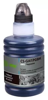 Чернила Cactus CS-GI41PGBK GI-41 PGBK черный фл. 140мл для Canon PIXMA G1420/G2420/G2460/G3420/G3460