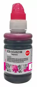 Чернила Cactus CS-I-CLI521M пурпурный фл. 100мл для Canon Pixma MP540/MP550/MP620/MP630/MP640