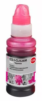 Чернила Cactus CS-I-CLI526M пурпурный фл. 100мл для Canon Pixma iP4850/MG5250/MG5150/iX6550