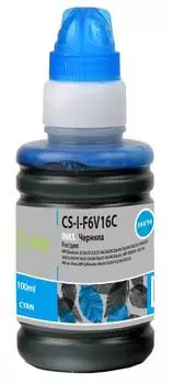 Чернила Cactus CS-I-F6V16C голубой фл. 100мл для HP DeskJet 1110/1111/1112/2130/2131/2132