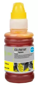 Чернила Cactus CS-I-F6V16Y желтый фл. 100мл для HP DeskJet 1110/1111/1112/2130/2131/2132