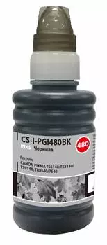 Чернила Cactus CS-I-PGI480BK черный фл. 100мл для Canon Pixma TR7540/TR8540/TS6140/TS8140/TS9140