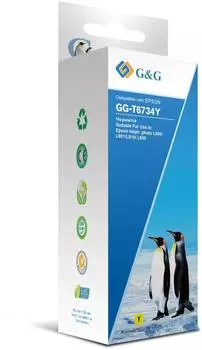 Чернила G&amp;G GG-T6734Y желтый фл. 100мл для Epson L800, L805, L810, L850