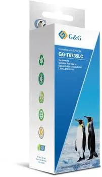 Чернила G&amp;G GG-T6735LC светло-голубой фл. 100мл для Epson L800, L805, L810, L850