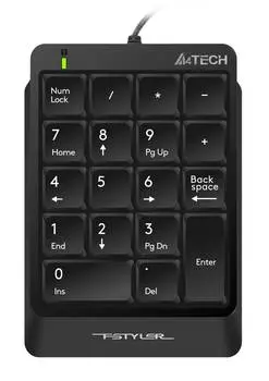 Числовой блок A4Tech Fstyler FK13P, черный (fk13p black)
