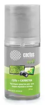 Чистящий набор (салфетка + гель) Cactus CS-S3004E