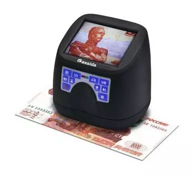 Детектор банкнот Cassida MFD1 АКБ черный