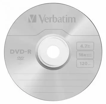Диск DVD-R Verbatim 4.7Gb 16x (bulk 10шт) (43729)