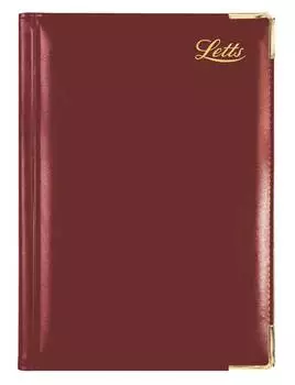 Ежедневник Letts LEXICON, недатированный, бургунди (22-081412)