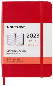 Ежедневник Moleskine Classic Soft, красный (dsf212dc2)