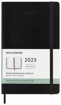 Еженедельник Moleskine Classic Soft WKNT, черный (dsb12wn3)
