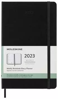 Еженедельник Moleskine Classic WKNT, черный (dhb12wn3)