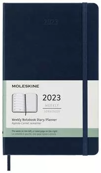 Еженедельник Moleskine Classic WKNT, синий сапфир (dhb2012wn3)