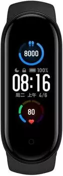 Фитнес-трекер Xiaomi Mi Smart Band 5 XMSH10HM AMOLED черный/черный