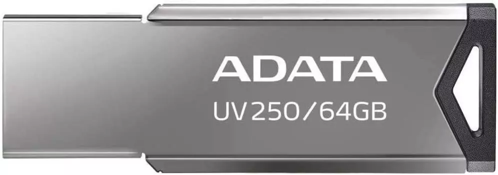 Флешка A-Data UV250 64ГБ USB2.0 серебристый (AUV250-64G-RBK)