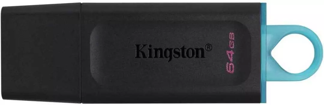 Флешка Kingston DataTraveler Exodia 64ГБ USB3.0 черный/голубой (DTX/64GB)