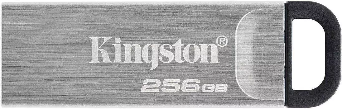Флешка Kingston DataTraveler Kyson 256ГБ USB3.1 серебристый/черный (DTKN/256GB)