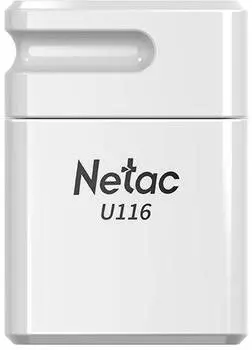 Флешка Netac U116 32ГБ USB2.0 белый (NT03U116N-032G-20WH)