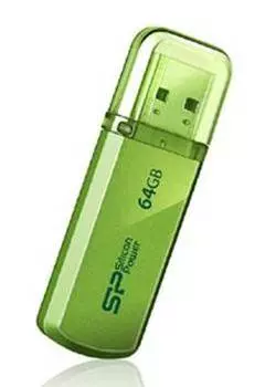 Флешка Silicon Power Helios 101 64ГБ USB2.0 зеленый (SP064GBUF2101V1N)