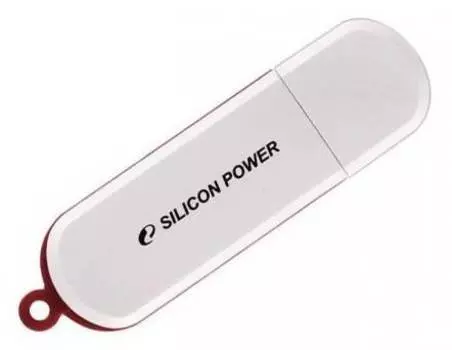 Флешка Silicon Power LuxMini 320 64ГБ USB2.0 белый (SP064GBUF2320V1W)