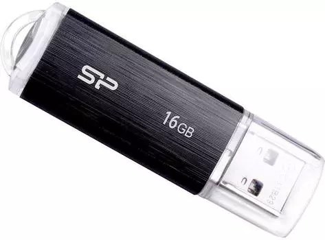 Флешка Silicon Power Ultima U02 16ГБ USB2.0 черный (SP016GBUF2U02V1K)