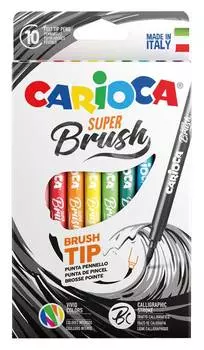 Фломастеры Carioca Super Brush 10цв. (42937)