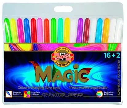 Фломастеры Koh-I-Noor Magic 16цв. (771612AH01TE)