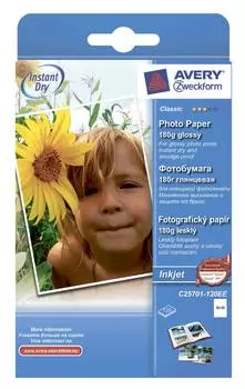 Фотобумага Avery Zweckform 10x15 25701-120ЕЕ 180г/м2 120л., белый