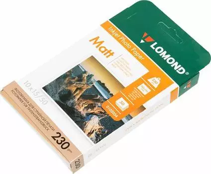 Фотобумага Lomond 10x15 0102034 230г/м2 50л., белый