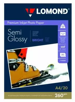 Фотобумага Lomond A4 1103301 260г/м2 20л., белый
