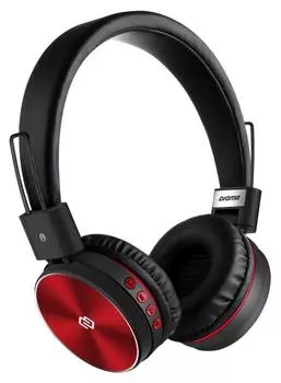 Гарнитура Digma BT-12 красный/черный (l200bt red/black)