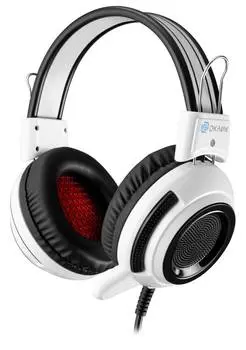 Гарнитура игровая Оклик HS-G300 ARMAGEDDON, белый/черный (361558)