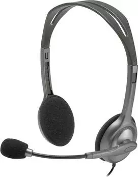 Гарнитура Logitech Stereo H110, серебристый (981-000271)