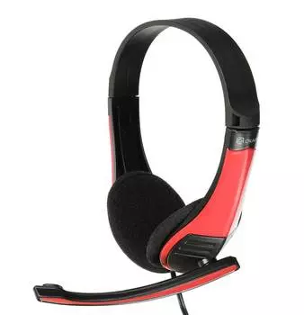 Гарнитура Оклик HS-M150, черный/красный (359486)