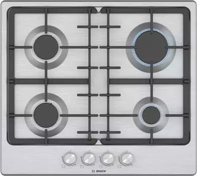 Газовая варочная поверхность Bosch PGP6B5O92R нержавеющая сталь