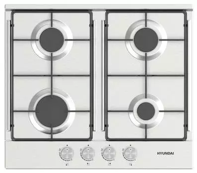 Газовая варочная поверхность Hyundai HHG 6430 IX нержавеющая сталь