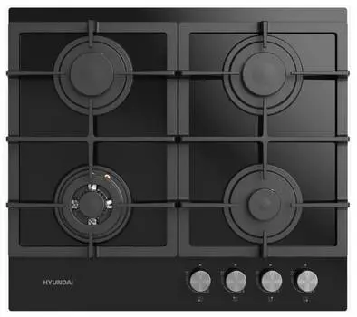 Газовая варочная поверхность Hyundai HHG 6434 BG черный