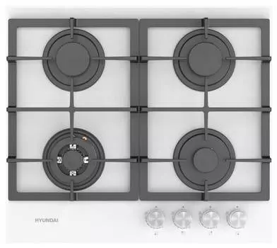 Газовая варочная поверхность Hyundai HHG 6434 WG белый