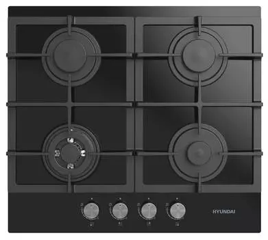 Газовая варочная поверхность Hyundai HHG 6435 BG черный