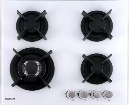 Газовая варочная поверхность Weissgauff HGG 640 WG белый (404321)