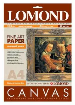 Холст Lomond A4 0908411 300г/м2 10л., белый
