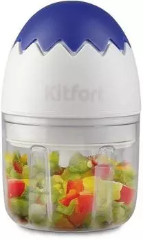 Измельчитель электрический Kitfort КТ-3091 белый/фиолетовый