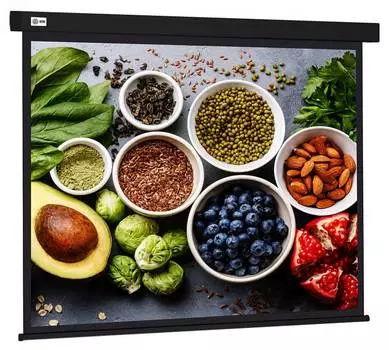 Экран рулонный Cactus Wallscreen CS-PSW-187X332-BK