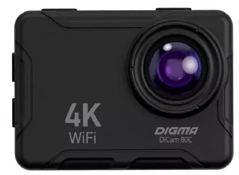 Экшн-камера Digma DiCam 80C черный (DC80C)