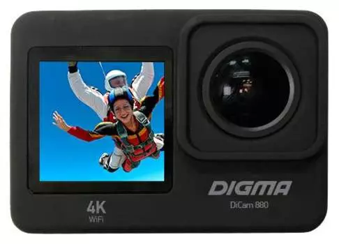 Экшн-камера Digma DiCam 880 черный (DC880)