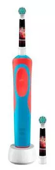 Электрическая зубная щетка Oral-B D12.523.1K Cars синий/красный (d12.523.1k)