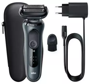 Электробритва Braun Series 6 61-N1000s серый/черный